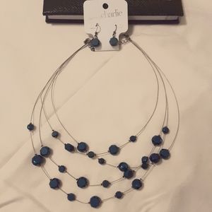 NWT Charming Charlie Earrings and Necklace Set